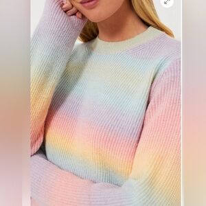 Tuckernuck Hyacinth House Rainbow Candy crew neck sweater